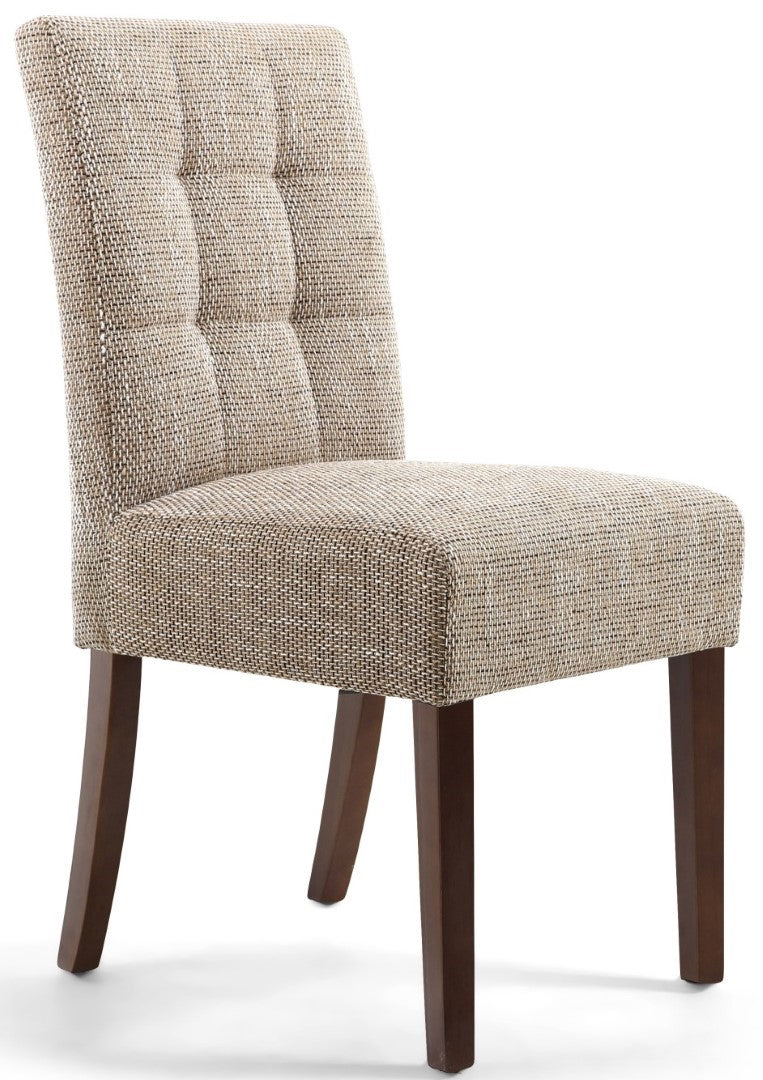 Shankar Moseley Stitched Waffle Tweed Oatmeal in Walnut Legs (Sold in Pairs)