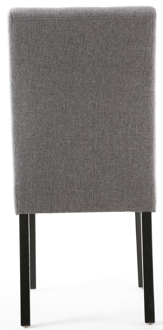 Shankar Moseley Stitched Waffle Linen Effect Steel Grey in Black Legs (Sold in Pairs)