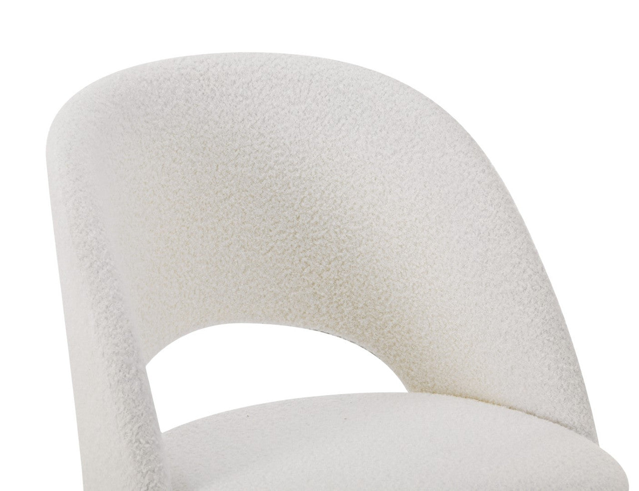 Shankar Furniture Atlanta Boucle White Dining Chairs (Set of 2)