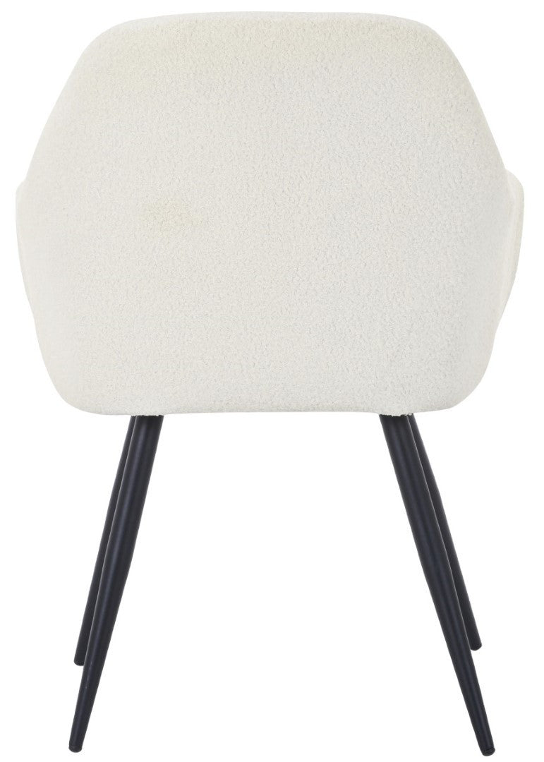 Shankar Olympia Boucle White Dining Chairs (set of 2)