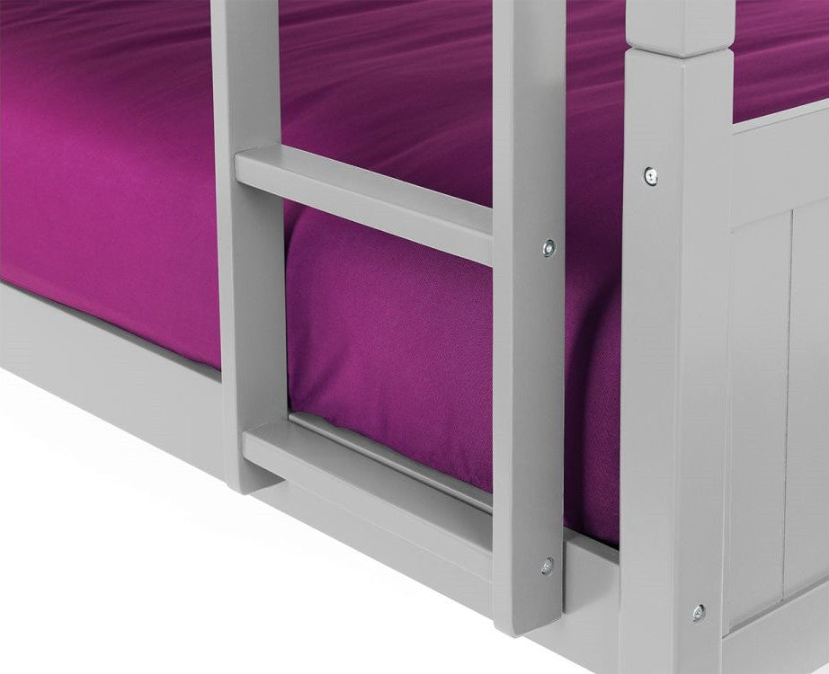 Julian Bowen Bella Dove Grey Wooden Bunk Bed