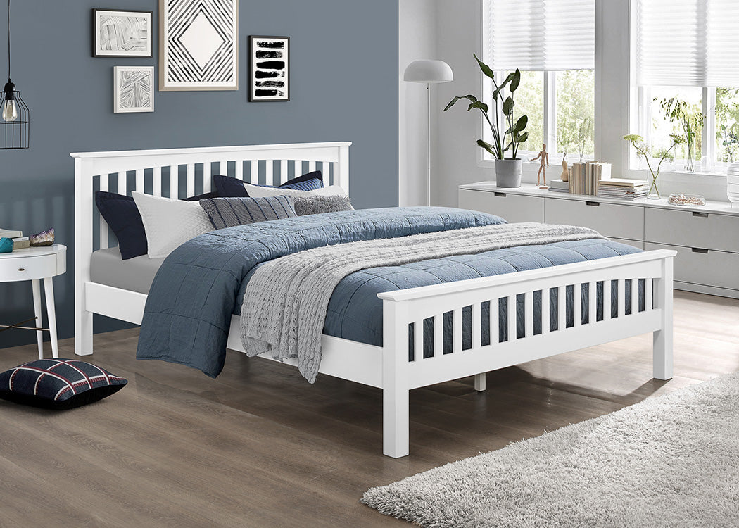 Sareer Balmoral 3ft Single White Wood Bed Frame