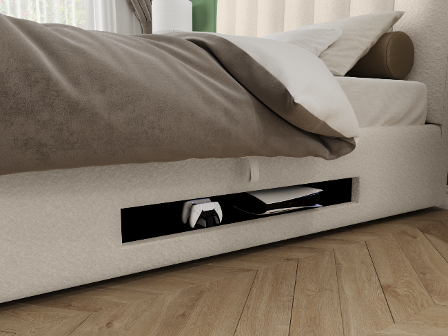 Boucle Storage TV Beds. Free Delivery All our UK. Sale Price