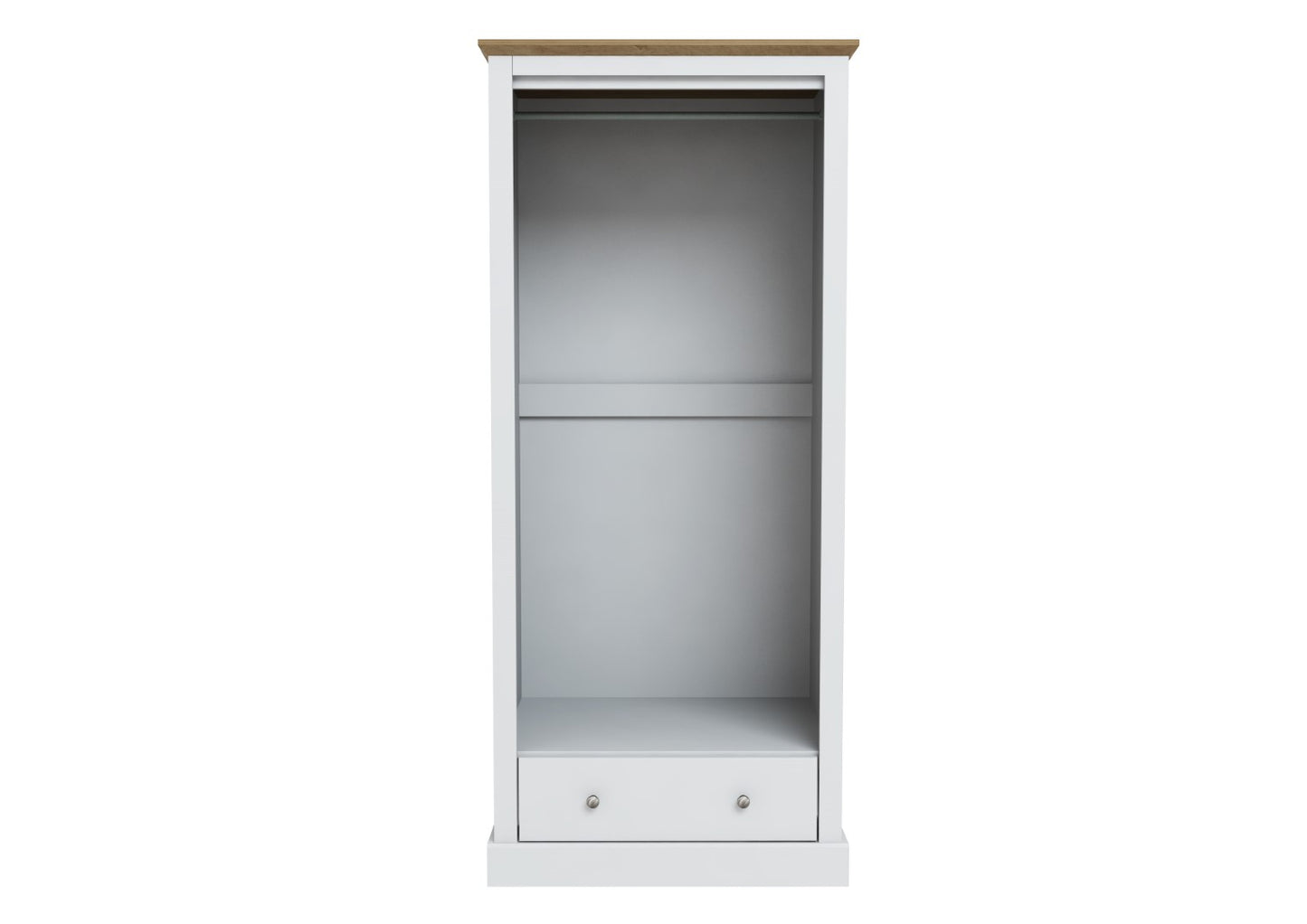 LPD Devon White 2 Door Wardrobe