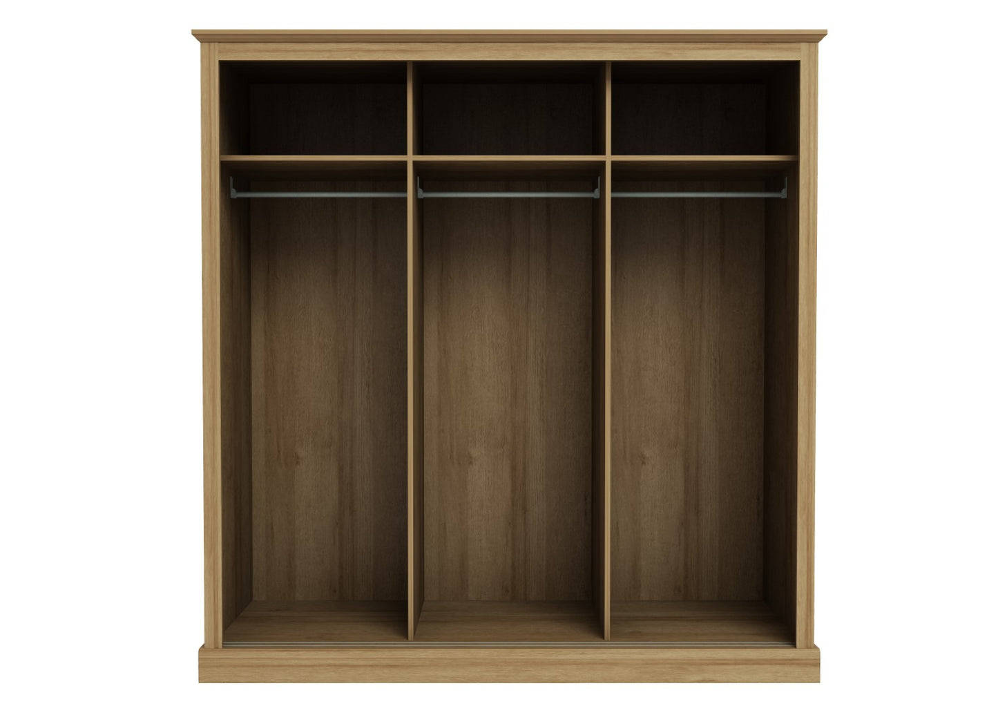 LPD Devon Oak 3 Door Sliding Wardrobe