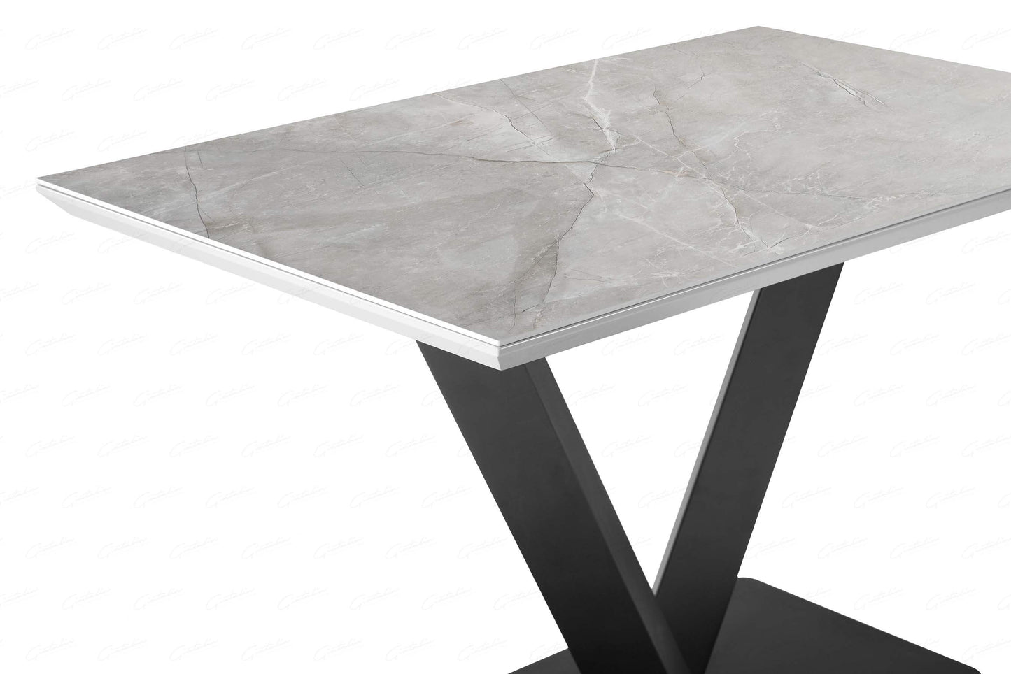 Giatalia Alessia 120 cm Grey Ceramic Dining Table