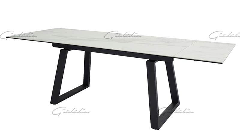 160cm-240cm White Ceramic Extending Dining Table