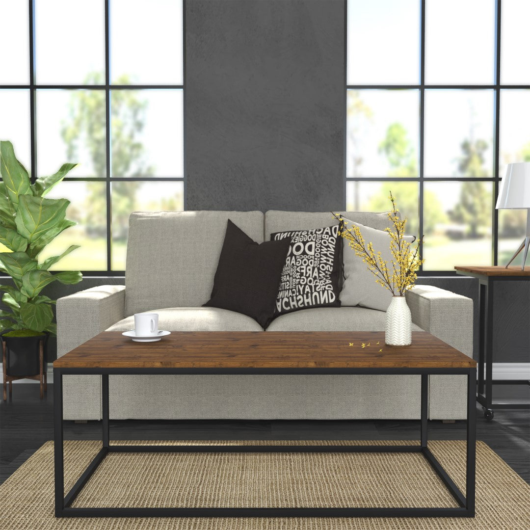 LPD Ealing Black Metal Coffee Table