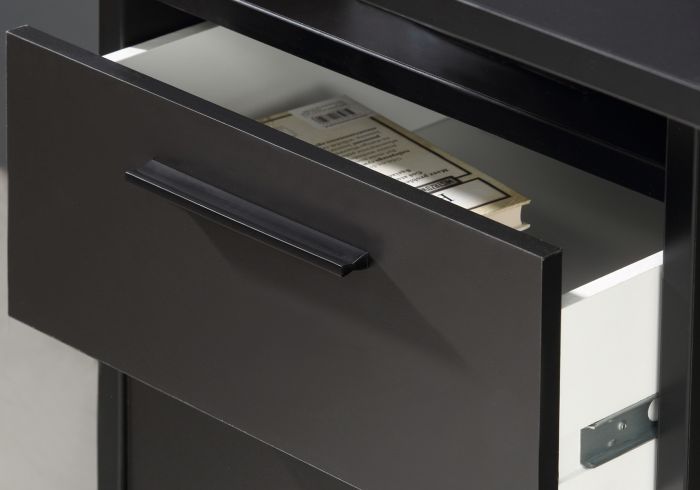 Flair Power Z Black Computer Gaming Desk With Colour Changing Led Lights