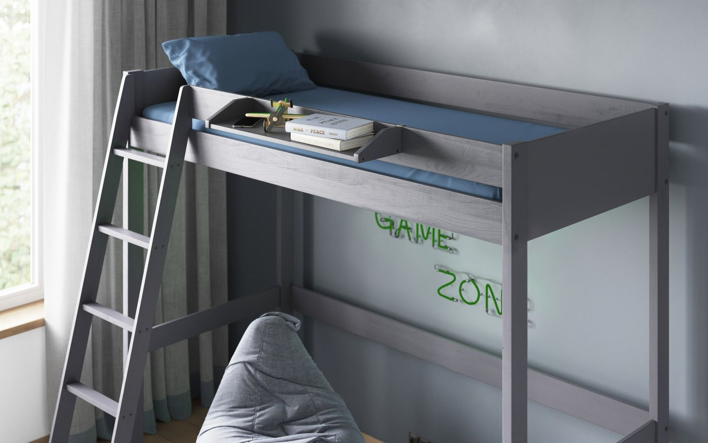 Noomi Grey Hook On Shelf