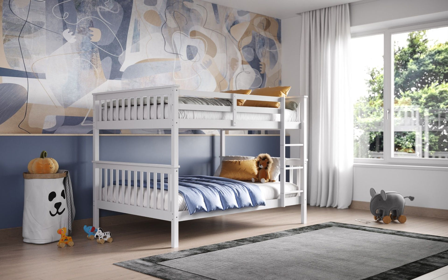 Flair Tetrad White Bunk Bed