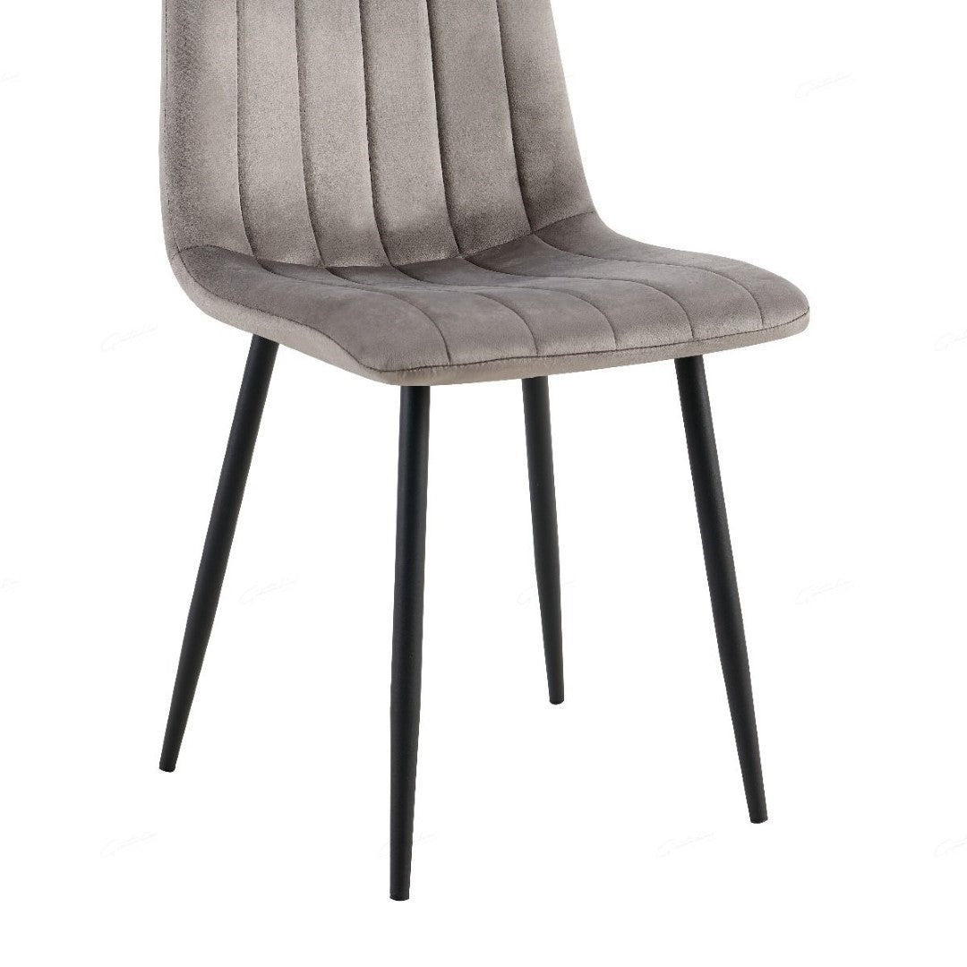 Giatalia Teora Grey Velvet Dining Chair