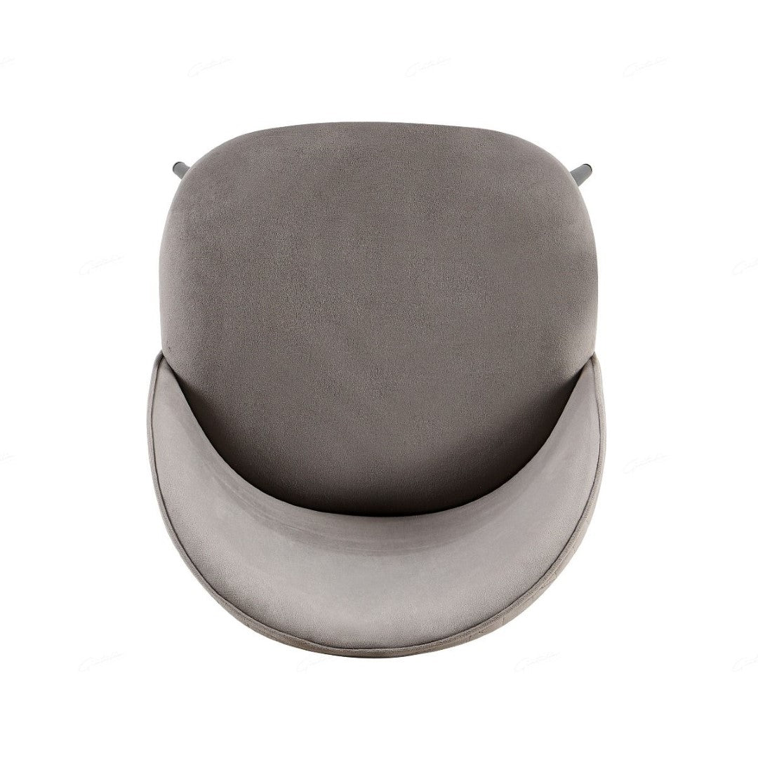 Giatalia Zita Grey Velvet Dining Chair