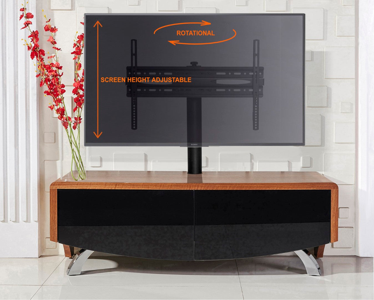 Cantilever TV Stand Hybrid 950 Screen Mounting For TVs Up To 60 Inches
