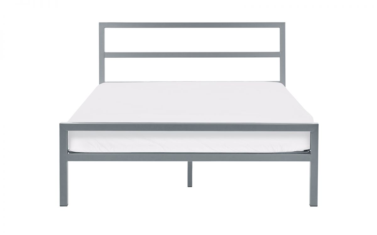 Julian Bowen Soto 4ft6 Double Silver Metal Bed Frame