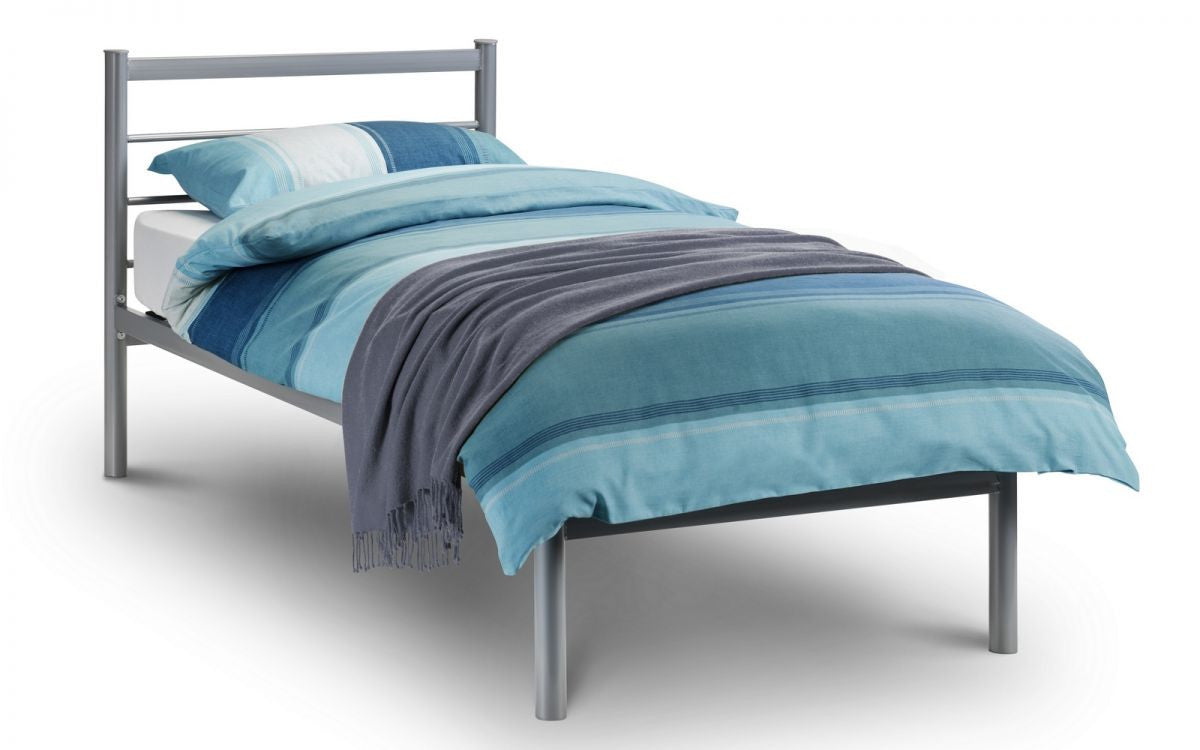 Julian Bowen Alpen 3ft Single Silver Aluminuim Bed