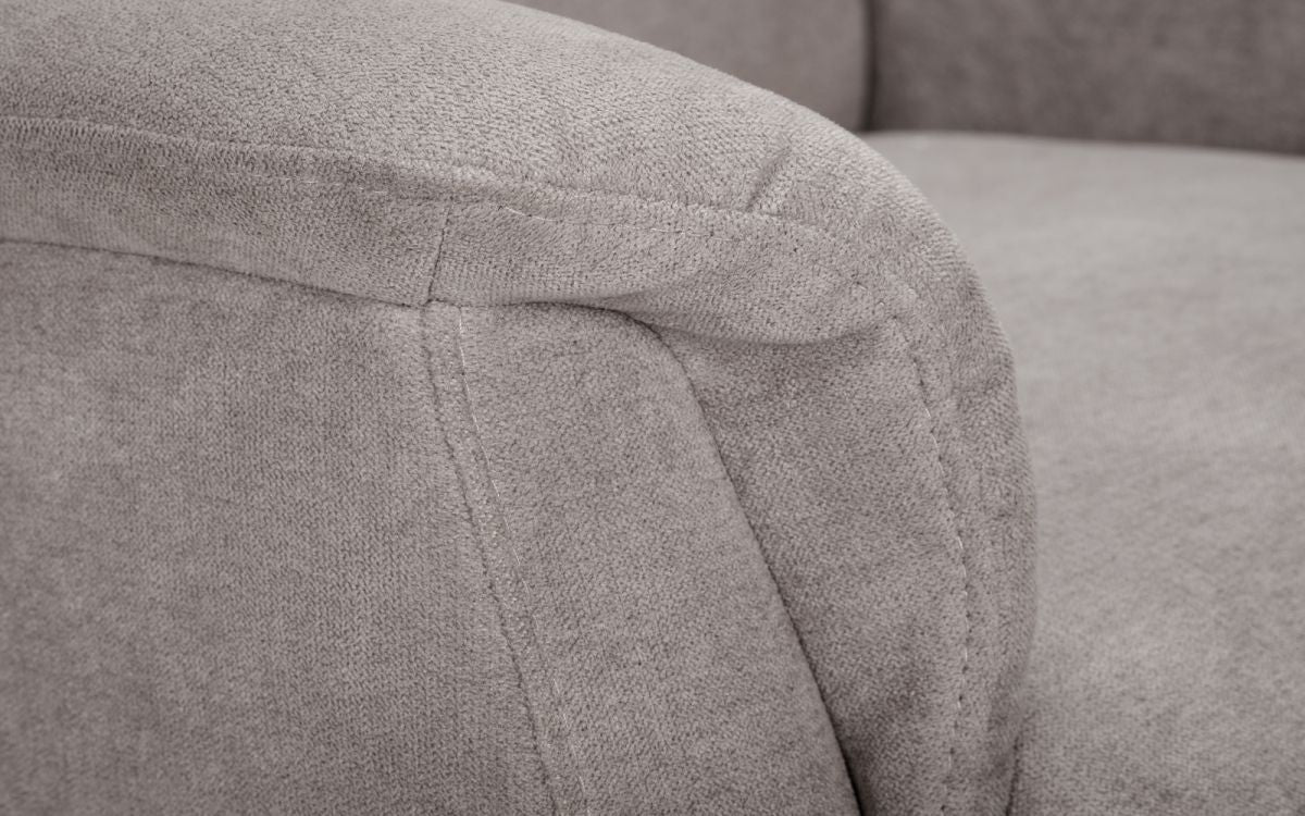 Julian Bowen Ava Taupe Velvet Modern Compact Rise & Recline Chair