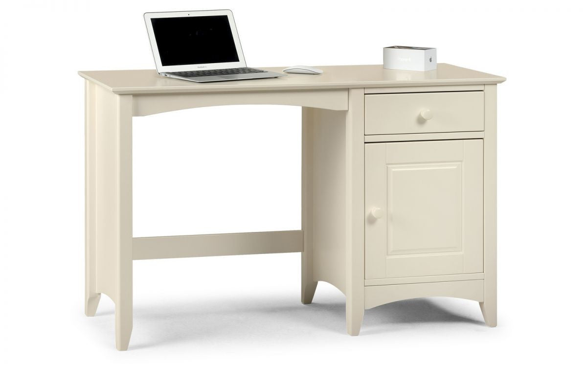 Julian Bowen Cameo Stone White Finish Desk
