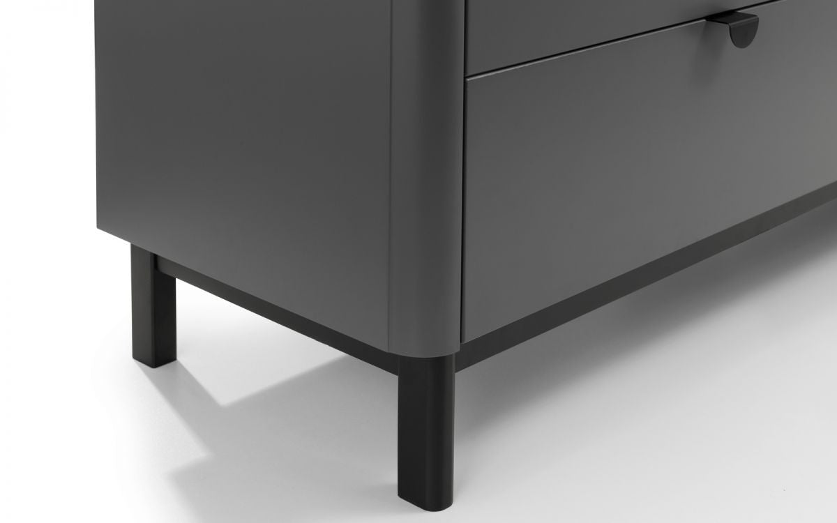 Julian Bowen Chloe Grey 6 Drawer Wide Chest