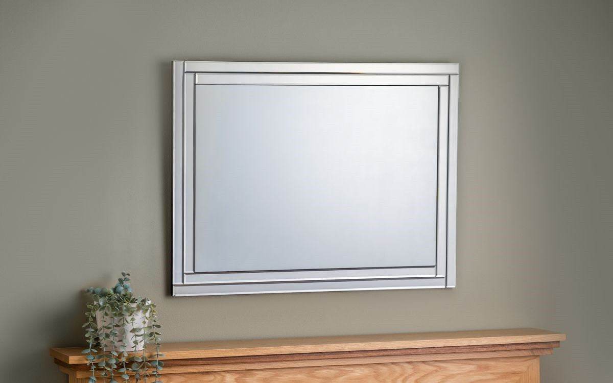 Julian Bowen Deco Frameless Wall Mirror