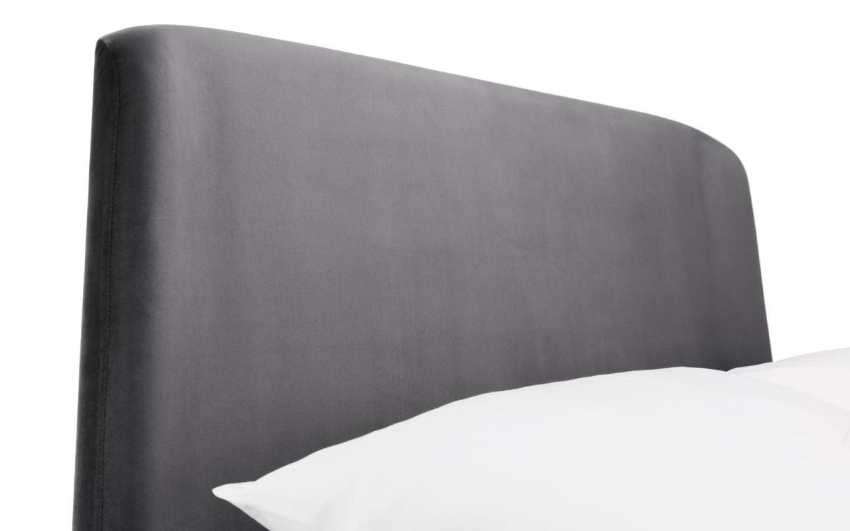 Julian Bowen Frida 4ft6 Double Grey Velvet Bed