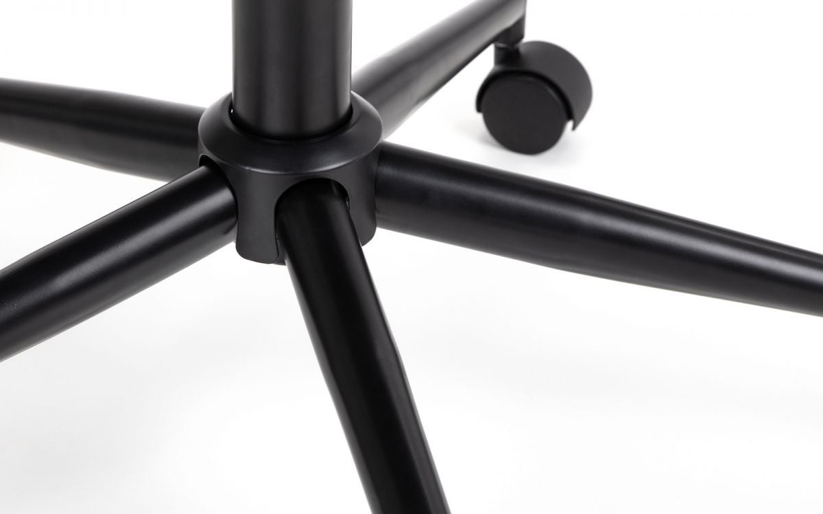 Julian Bowen Kahlo Grey Velvet Swivel Office Chair