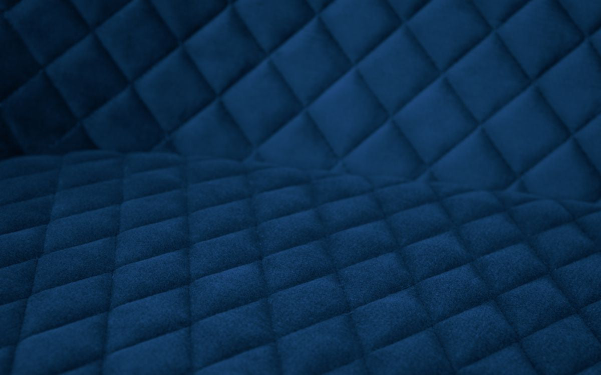 Julian Bowen Luxe Blue Velvet High Back Dining Bench