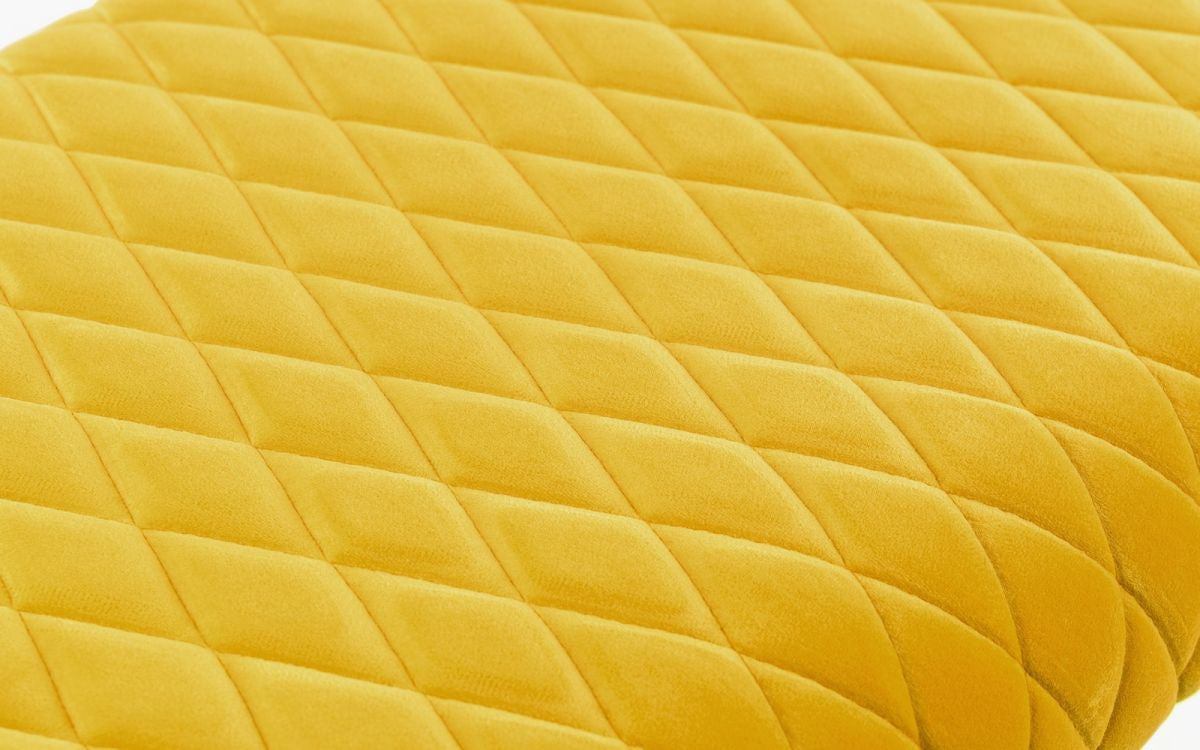 Julian Bowen Luxe Mustard Velvet Low Dining Bench