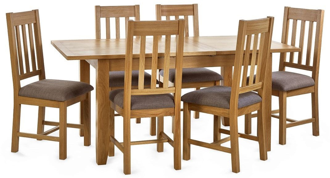 Julian Bowen Mallory Oak Ext. Dining Table