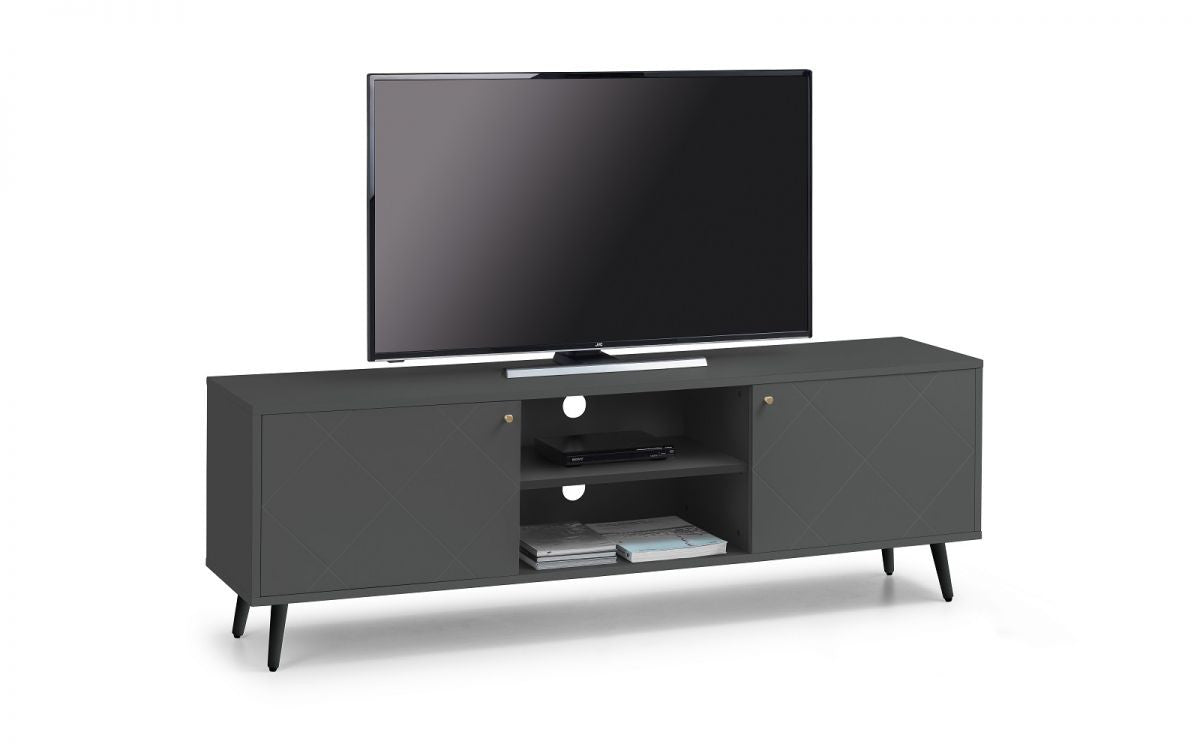Julian Bowen Moritz Grey Melamine Tv Unit