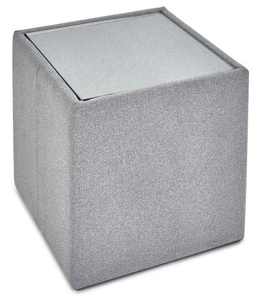 Julian Bowen Rohe Grey Fabric Lamp Table