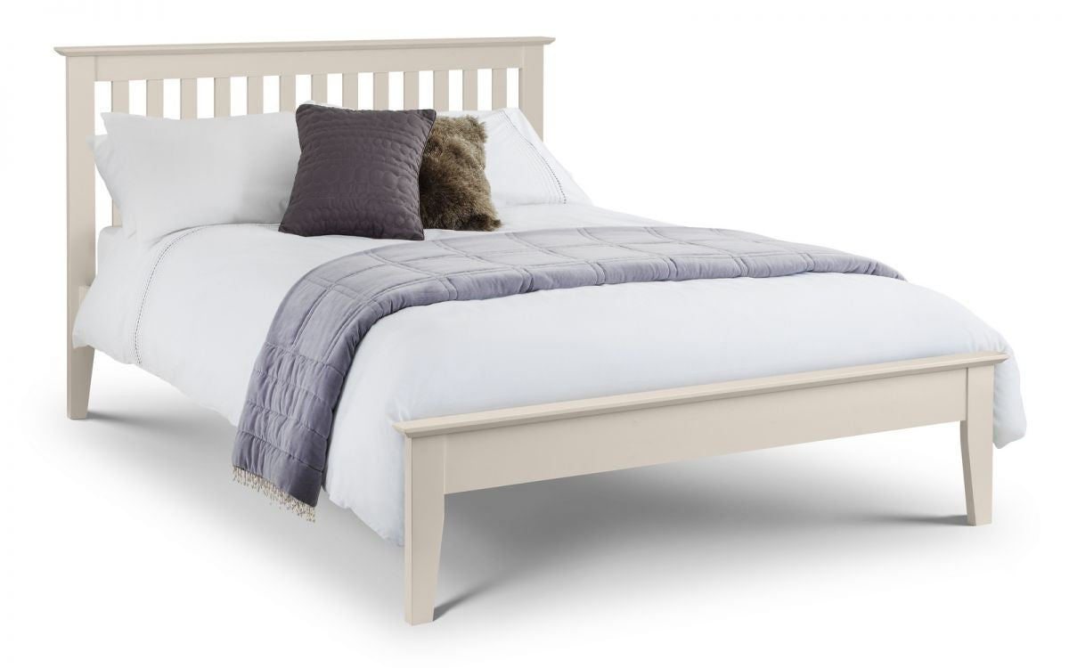 Julian Bowen Salerno 5ft Kingsize Shaker Ivory Bed