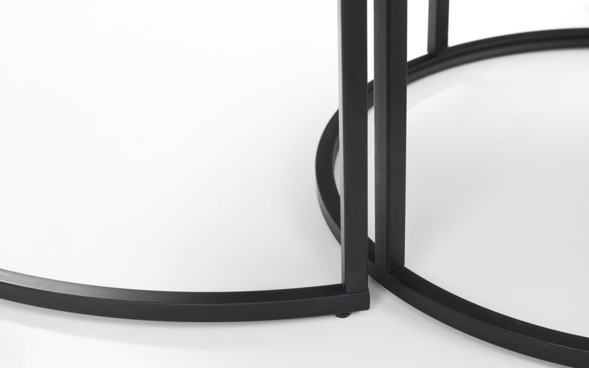 Julian Bowen Staten Concrete Round Nesting Coffee Table