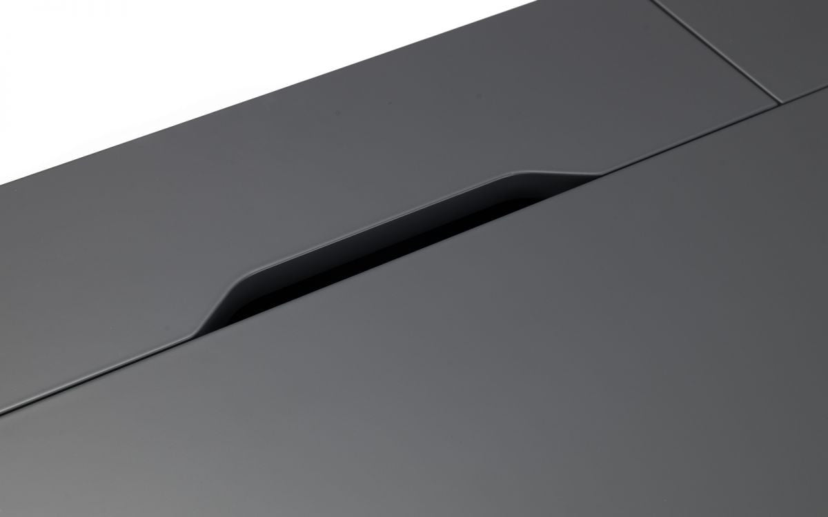 Julian Bowen Grey Finish Home Office Desk With 3 Drawers