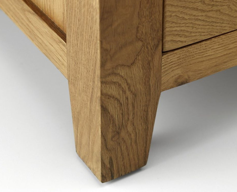 Julian Bowen Marlborough Solid Oak 3 Door Wardrobe