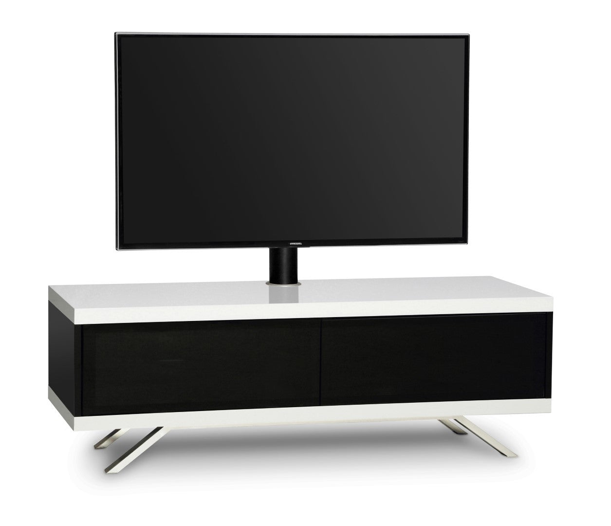 Tucana 1200 White TV Unit Stand For 60" TVs With Screen Mount