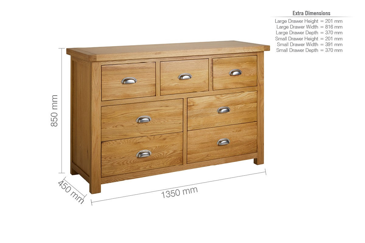 Birlea Woburn Brown 4 + 3 Chest