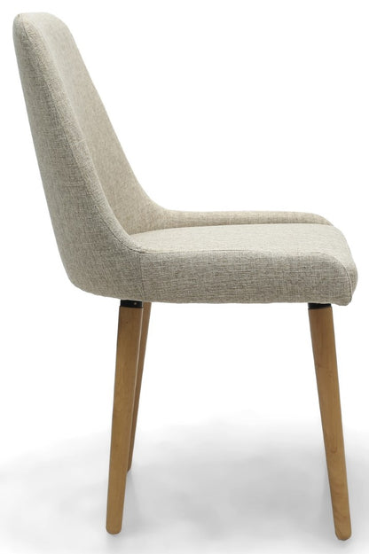 Shankar Capri Flax Effect Natural Weave Dining Chair (Sold in Pairs)