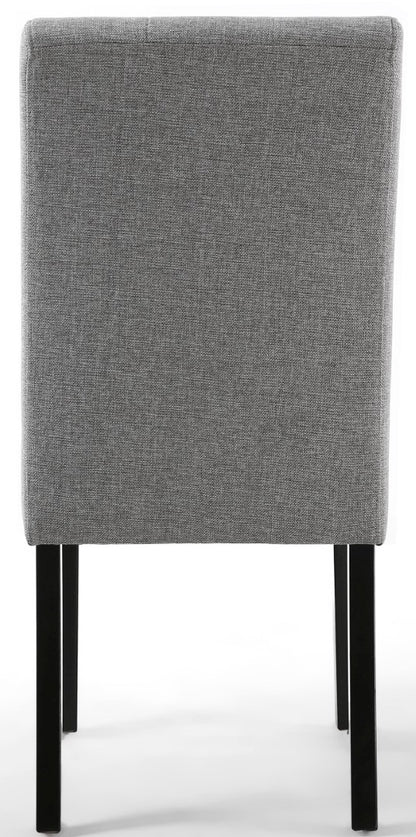 Shankar Moseley Stitched Waffle Linen Effect Silver Grey In Black Legs (Sold In Pairs)