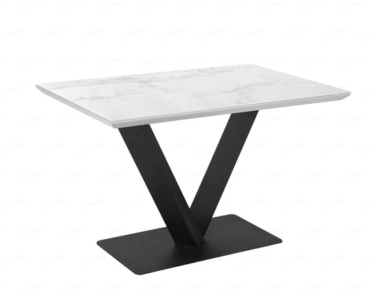 Giatalia 120cm Alessia White Ceramic Dining Table