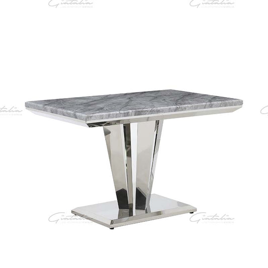 Giatalia Riccardo 120cm Grey Marble Rectangle Dining Table