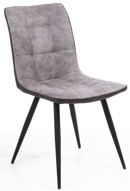 Shankar Rodeo Suede Effect Light Grey Dining Chairs (Sold in Pairs)