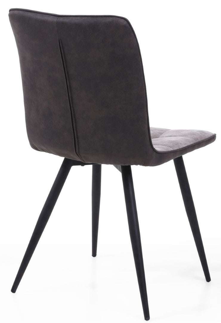 Shankar Rodeo Suede Effect Light Grey Dining Chairs (Sold in Pairs)