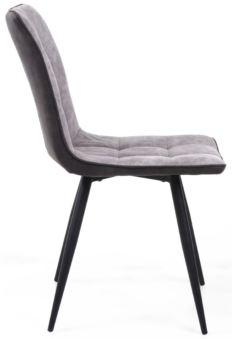 Shankar Rodeo Suede Effect Light Grey Dining Chairs (Sold in Pairs)