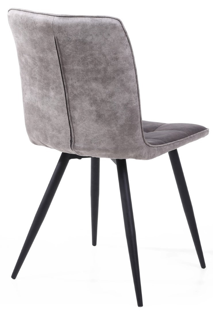 Shankar Rodeo Suede Effect Dark Grey Dining Chair (Sold in Pairs)
