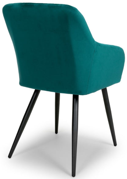 Marina Brushed Velvet Mint Green Dining Chair