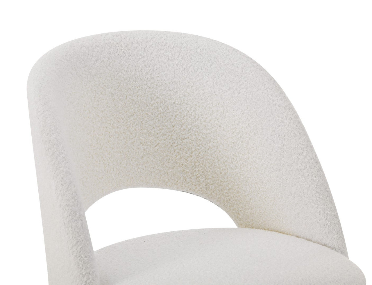 Shankar Furniture Atlanta Boucle White Dining Chairs