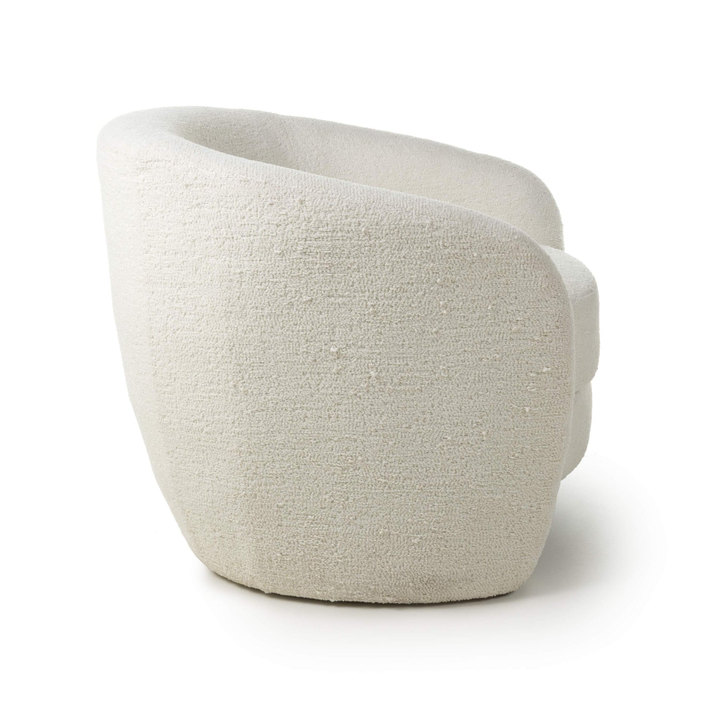 Shankar Petra Boucle Vanilla White Tub Chair