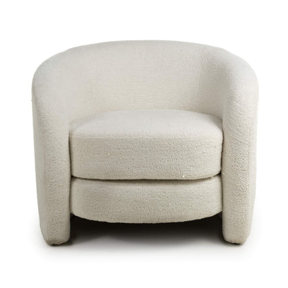 Shankar Petra Boucle Vanilla White Tub Chair