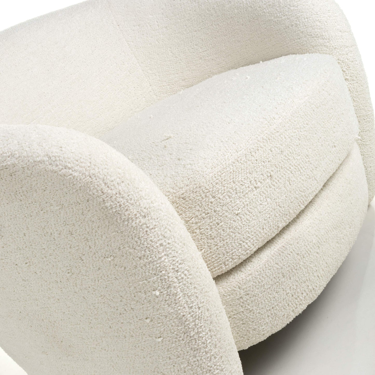 Shankar Petra Boucle Vanilla White Tub Chair